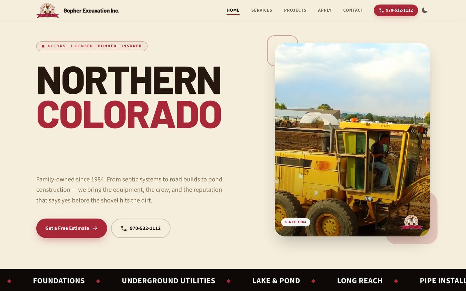 Homepage of Gopher Excavation