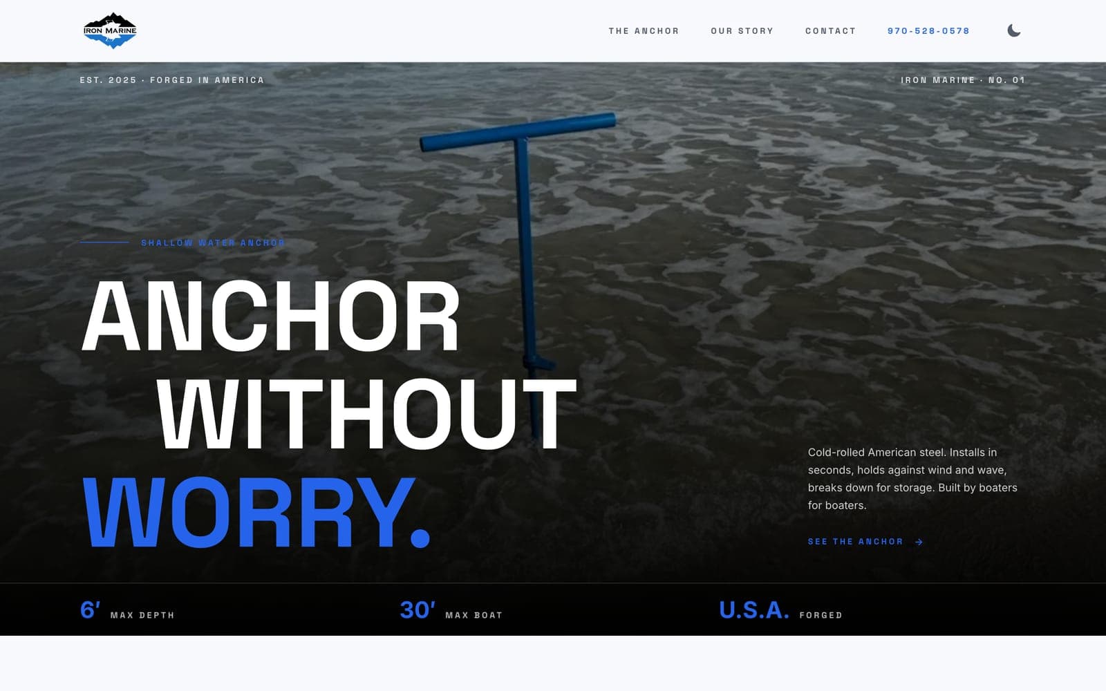 Homepage for Iron Marine
